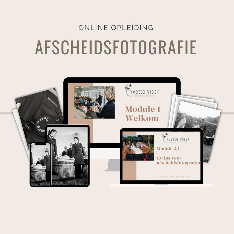 Online opleiding afscheidsfotografie
